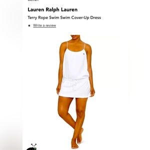 Polo Ralph Lauren - white terry cloth swim cover up - brand new with tags